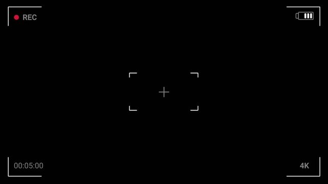 Viewfinder, screen recording background animation