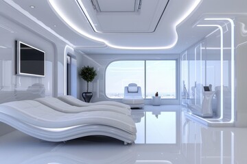 Futuristic Relaxation Room