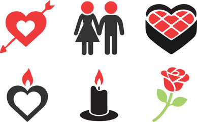 set of icons Valentine's Day special 