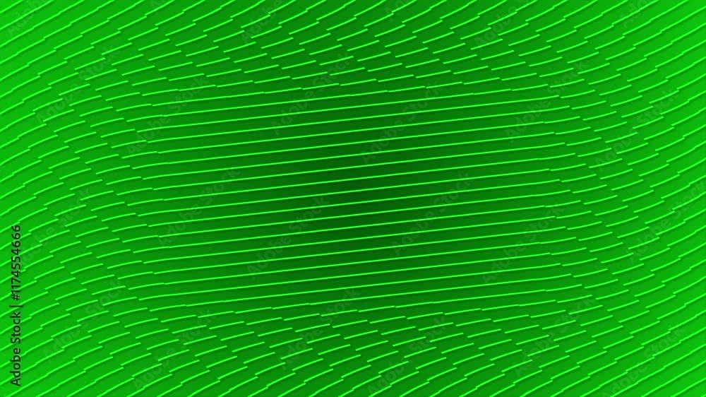 Aufkleber green color multiple parallel lines moving abstract pattern modern design loop able dark geometrical