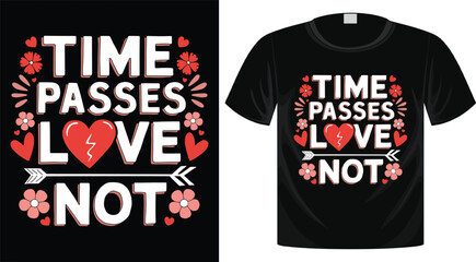 Valentine's Day Typography T-Shirt Design, Ready for Print
