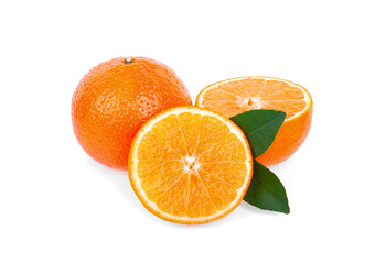 mandarin orange isolated on white background
