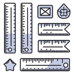 Flat vector illustration. flat icon, outline icons, vector icons, web icons.