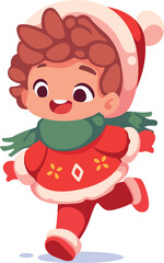 Child Wear Santa Costume