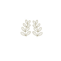 branch with leaves design