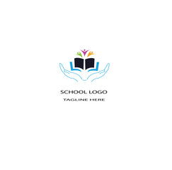 Creative school logo design