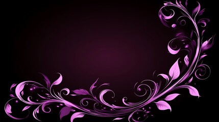 Elegant Purple Floral Design Abstract Background