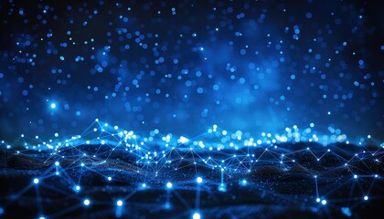 This image shows the global world network and telecommunication on earth, 