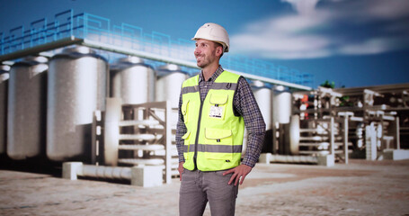Silo Industrial Facility Manager At Work