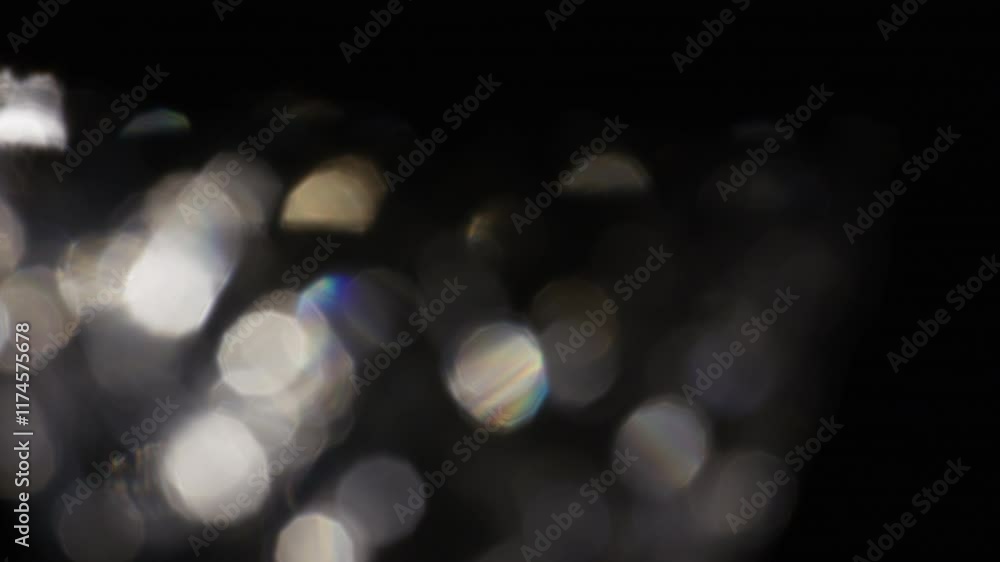 Poster abstract light patterns and bokeh effects in low-light photography