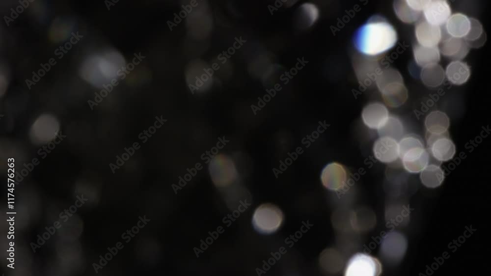 Aufkleber abstract bokeh light patterns in dark background capture