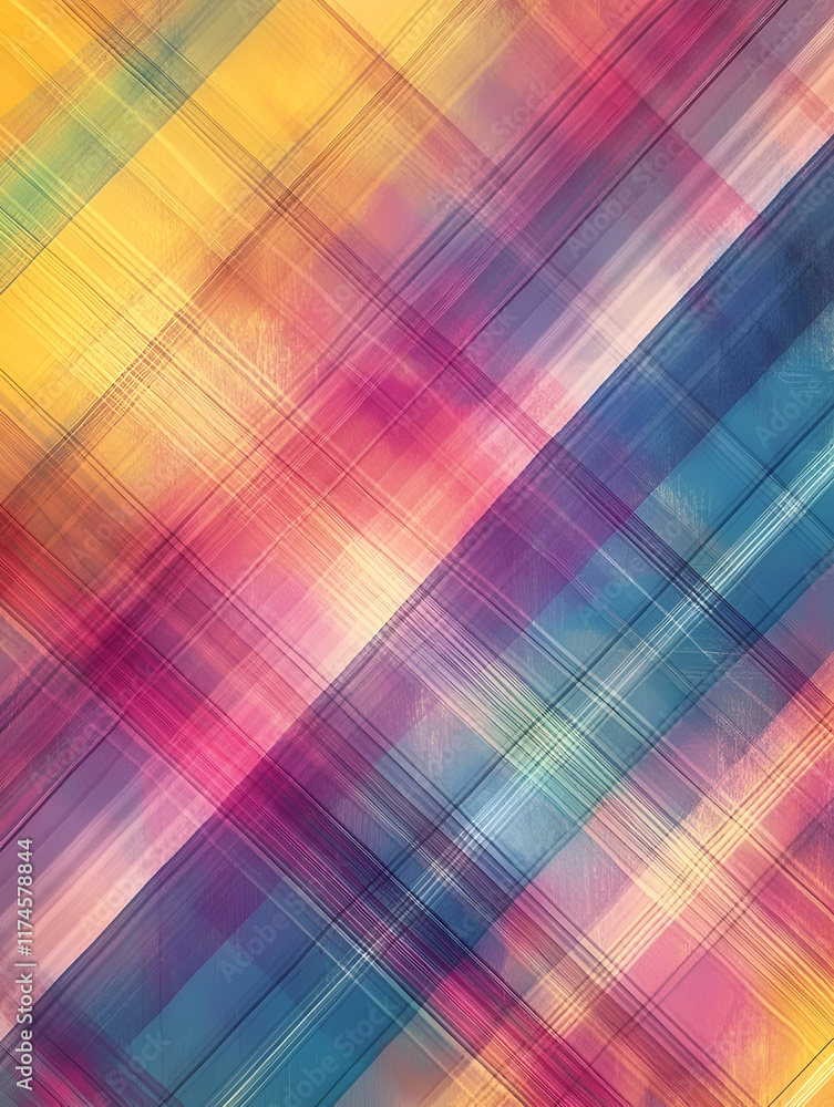 Poster vibrant abstract grid: a captivating abstract background with a dynamic grid pattern in a vibrant pa