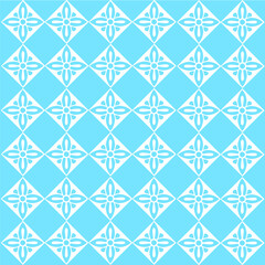 Vector seamless pattern with hand drawn symmetric flowers. Beautiful design for textile, wallpaper, wrapping paper and backgrounds.