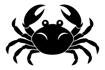 Cute crab silhouette