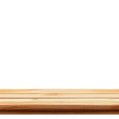 empty wooden tabletop isolated