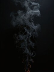 the AI Image Generator, Dark Background with Subtle Glowing Sparks