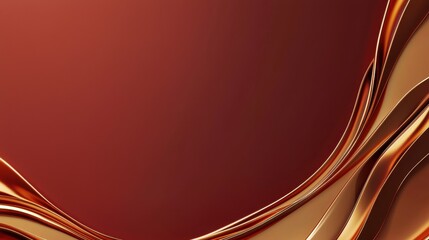 Abstract flowing waves in warm tones