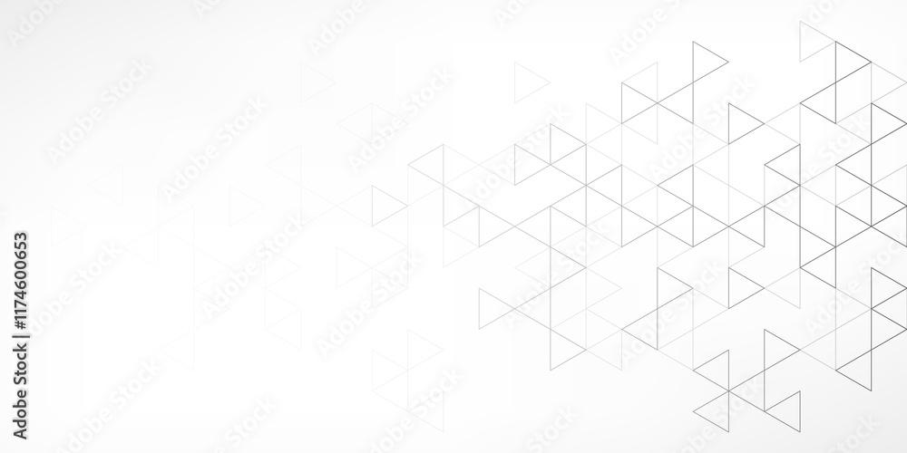 Aufkleber Abstract background with a geometric pattern of triangle shapes. Graphic design element