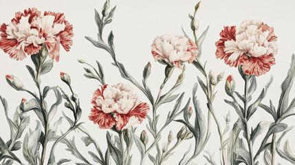 Elegant wedding invitation card background vector. Minimal hand painted watercolor botanical flowers texture template background. Design for wedding, vip cover, poster, rsvp moderncard.Valentine's Day