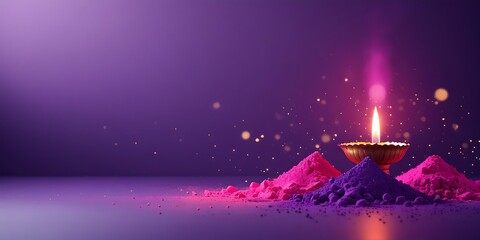 Vibrant purple and pink festive background representing celebration, spirituality, elegance, and joy

