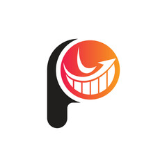 Letter P vector logo template, Colorful Letter P logo, Financial Company Logo, Financial Institute Advisors Logo Design Template Vector Icon