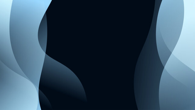 minimal abstract blue liquid gradient color with simple shape cool trendy design banner background.
