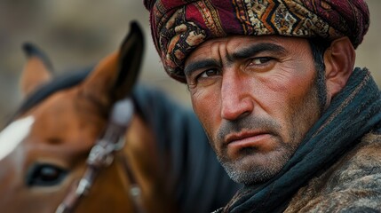 Fototapeta premium Noble Tajik Cavalry: Historical Importance in Persian Military Campaigns