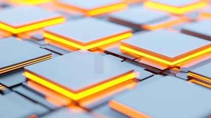 A 3D render showcasing a futuristic online learning platform, designed for educational purposes and visually appealing digital environments. Digital Learning