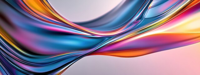 Abstract cosmic landscape, flowing colorful waves, vibrant purple and orange hues, starry night sky, surreal celestial scene, fluid motion, ethereal atmosphere, cosmic energy, dreamlike space, digital