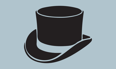 detective hat silhouette vector illustration  Silhouette Silhouette, Files for Cutting Cricut and Silhouette, Isolated on white background, Calligraphy t shirt svg 