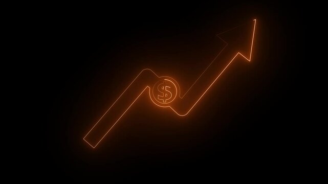 Money loss. Cash with down arrow stocks graph, concept of financial crisis, market fall. Money, profit, investment, growth business, economy, finance and concept Money loss.