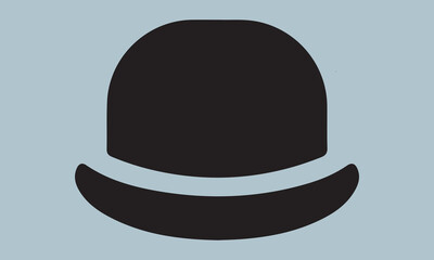 detective hat silhouette vector illustration  Silhouette Silhouette, Files for Cutting Cricut and Silhouette, Isolated on white background, Calligraphy t shirt svg 