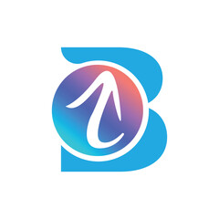 Letter B vector logo template, Colorful Letter B logo, Financial Company Logo, Financial Institute Advisors Logo Design Template Vector Icon

