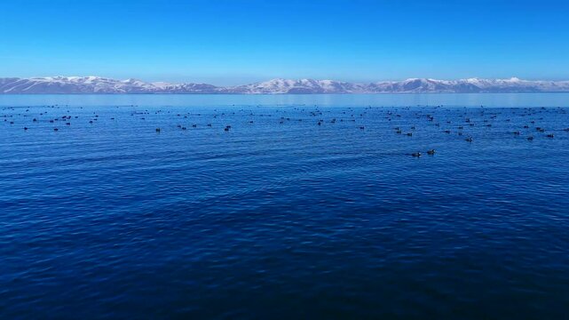 Lake Sevan in the mountains, Armenia