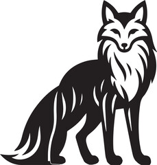 Elegant Fox Silhouette Design
