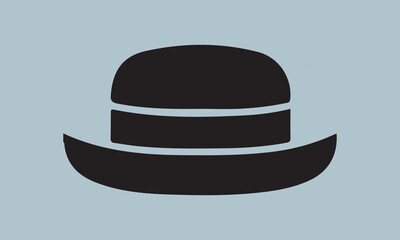 detective hat silhouette vector illustration  Silhouette Silhouette, Files for Cutting Cricut and Silhouette, Isolated on white background, Calligraphy t shirt svg 