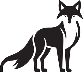Elegant Fox Silhouette Design