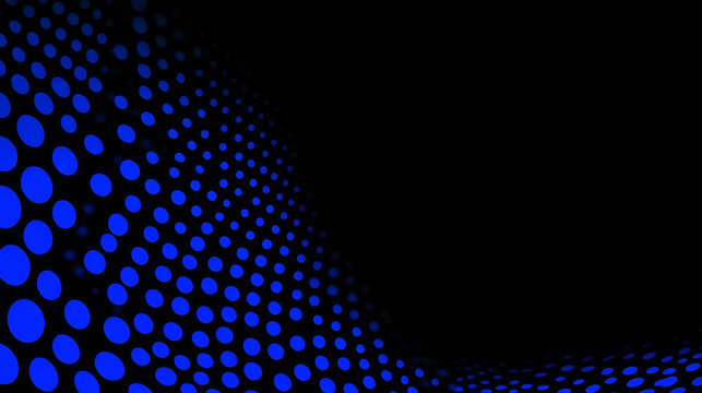Abstract Blue Dots Background Illustration