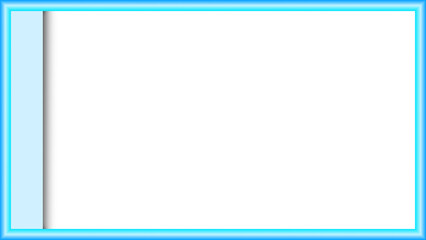 カラーバーのフレームデザイン：青