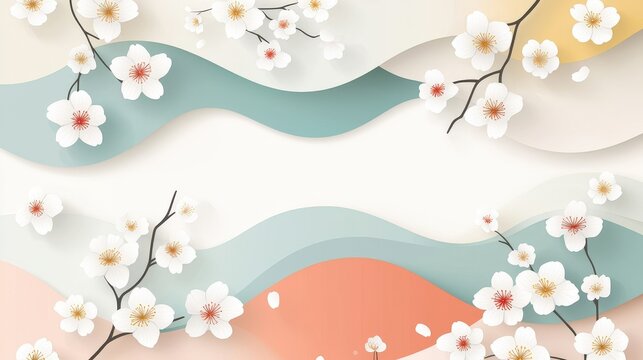 A beautiful image of a flower with a blue and pink background