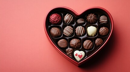 Heart-shaped chocolate box, Valentine's gift