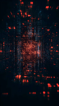 Abstract 3D Digital Data Background