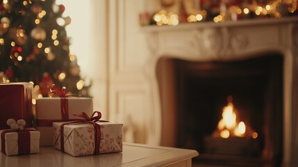 A heartwarming Christmas scene