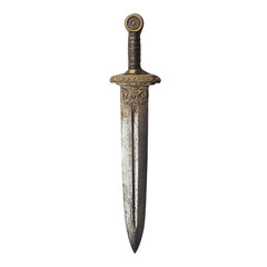 roman centurions sword on a white background