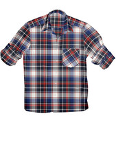 3D illustration summer twill cotton shirt for men.