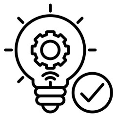 business innovation single icon