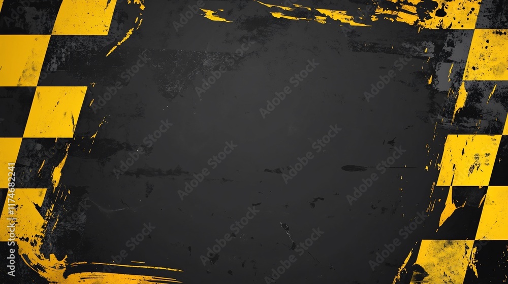 Poster grunge checkered flag background. (4)