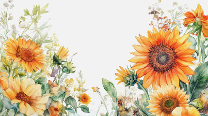 Elegant wedding invitation card background vector. Minimal hand painted watercolor botanical flowers texture template background. Design for wedding, vip cover, poster, rsvp moderncard.Valentine's Day