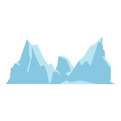 Minimalist Iceberg Graphic Illustration