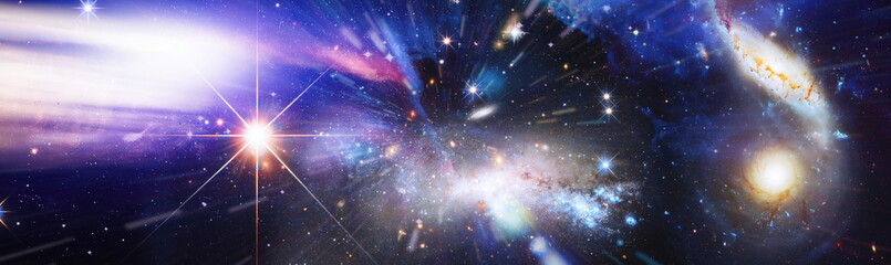 Deep space art, starlight nebula in galaxy at universe Space background. The elements of this image...